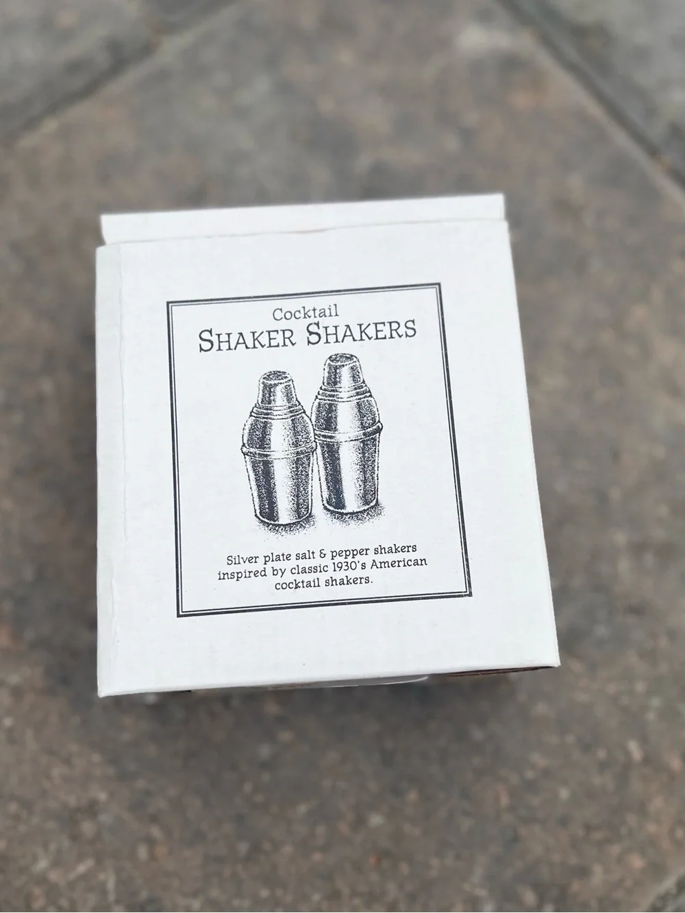 Vintage Restoration Hardware Silverplate Cocktail Shaker Salt & Pepper Shakers